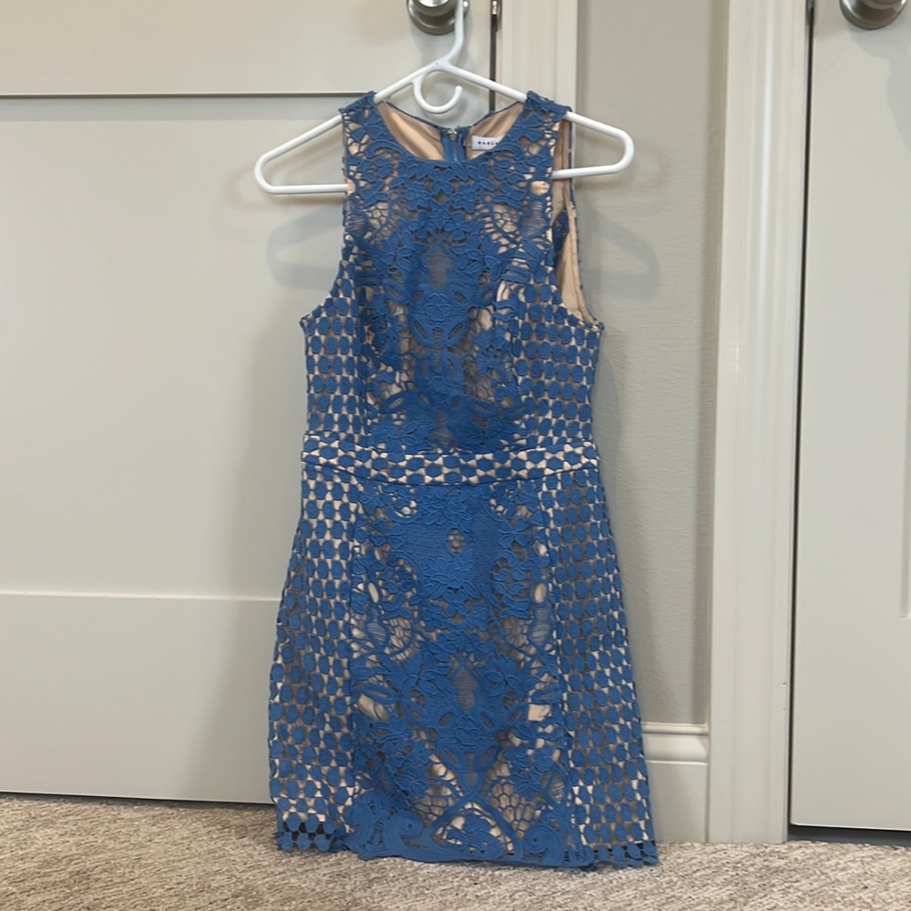 Blue lace pattern dress- Endless Rose- Size S